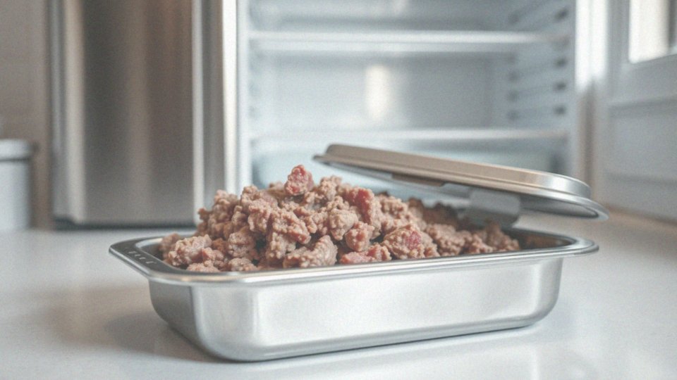 Jakie są zasady przechowywania smażonego mięsa mielonego?